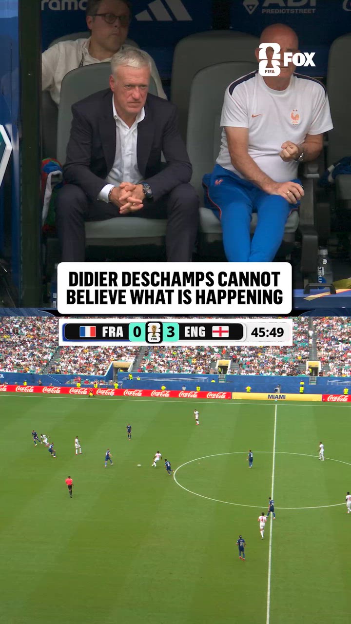Not what Didier Deschamps was expecting in his last match as the